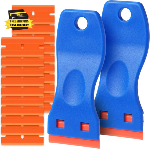 Plastic razor blade scraper - plastic,